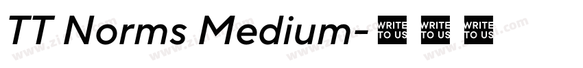 TT Norms Medium字体转换 TT Norms Medium字体转换